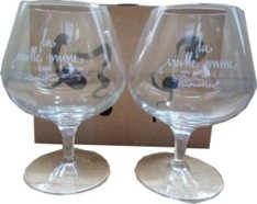 LA VIEILLE PRUNE 42� - Giftpack DECO 2 glasses 39.5cl